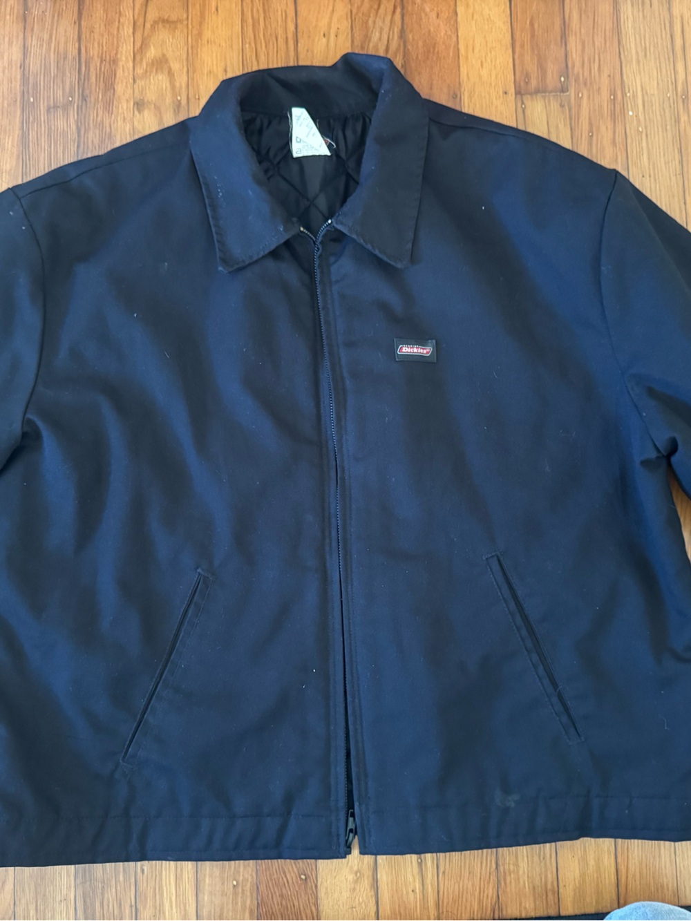 Vintage Dickies Eisenhower Quilted Work Jacket Black Size XL